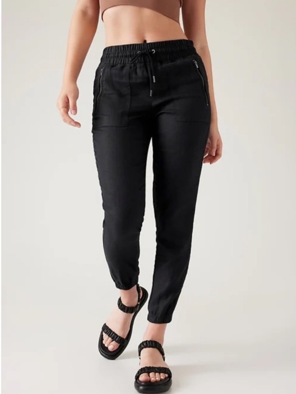Athleta Cabo Linen Jogger Pant 2 Petite
